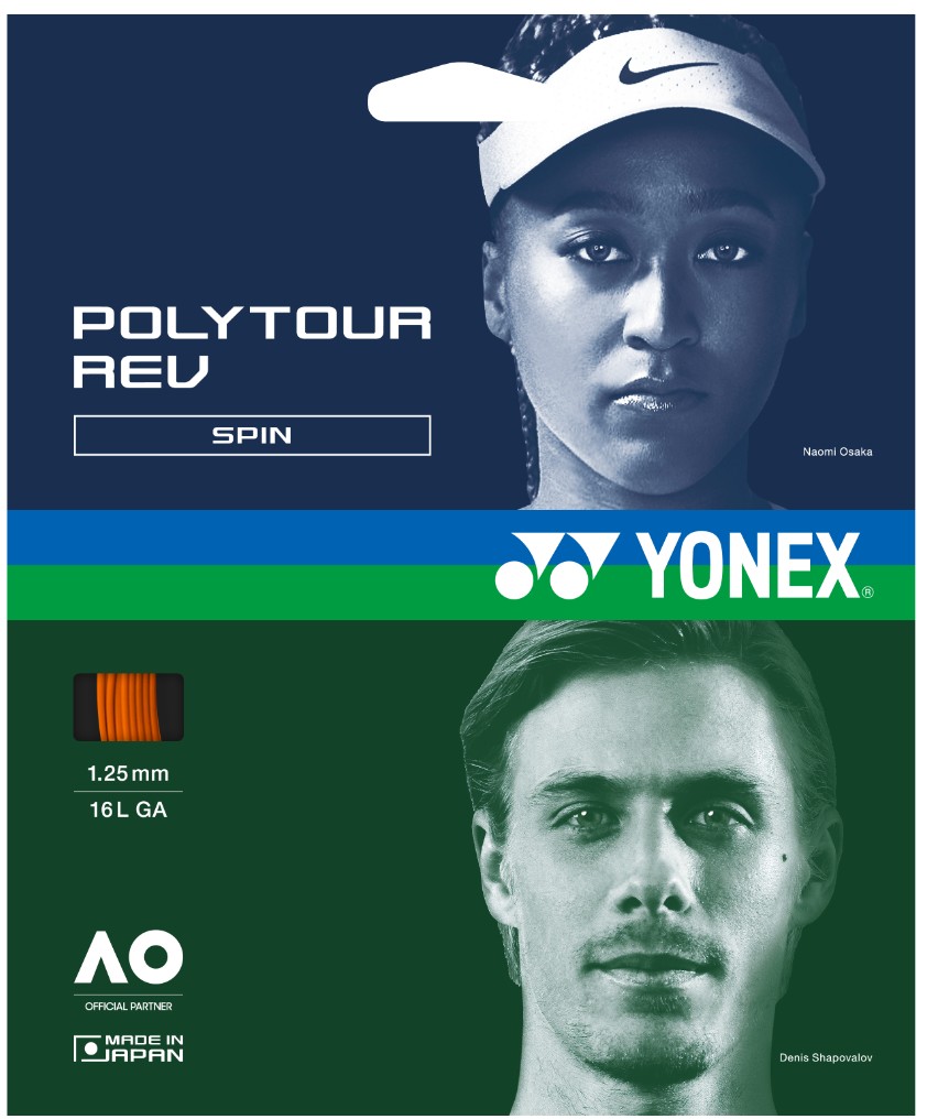 Yonex Poly Tour Rev 1.25 bright orange