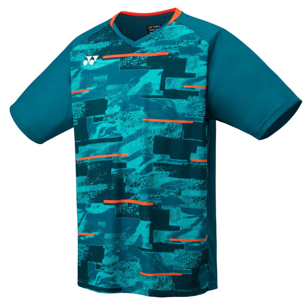Yonex Men's Crew Neck Shirt Club Team blue green