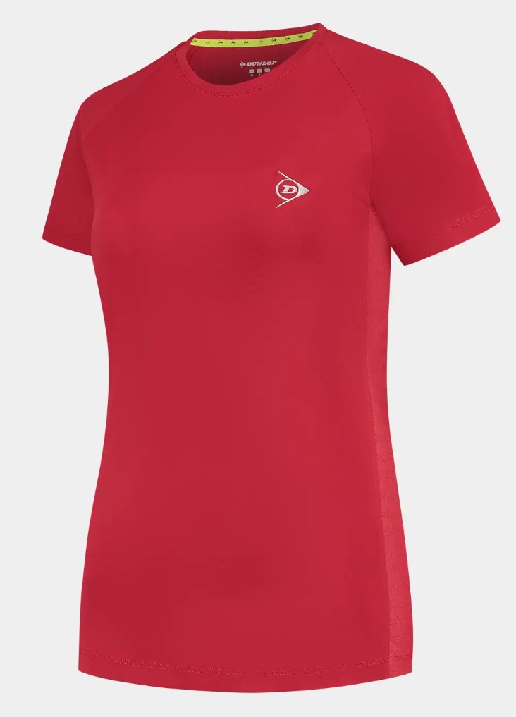 Dunlop Girl Club Line Crew Tee, Jester Red