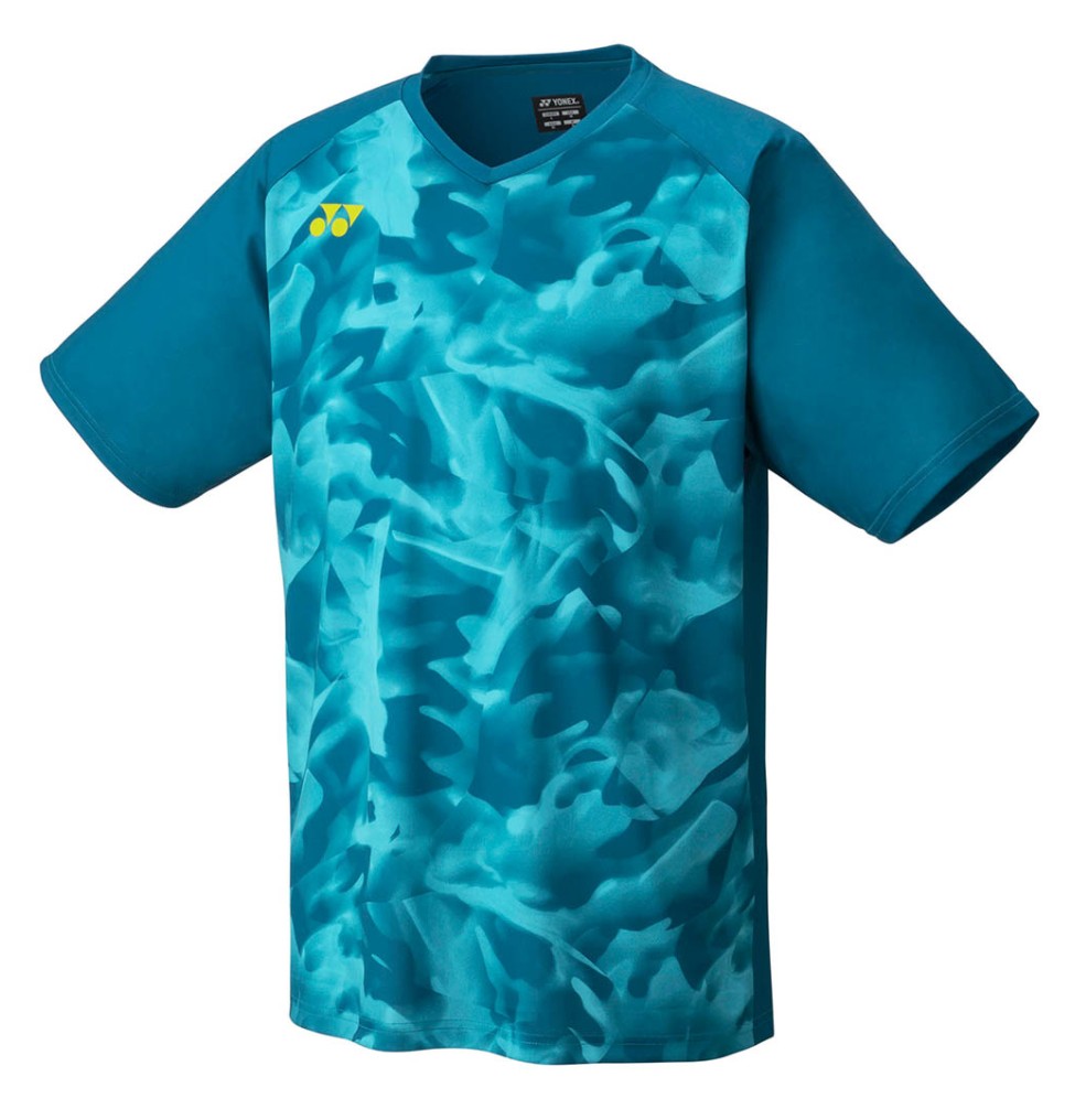 Yonex Men's Crew Neck Shirt Club Team blue green