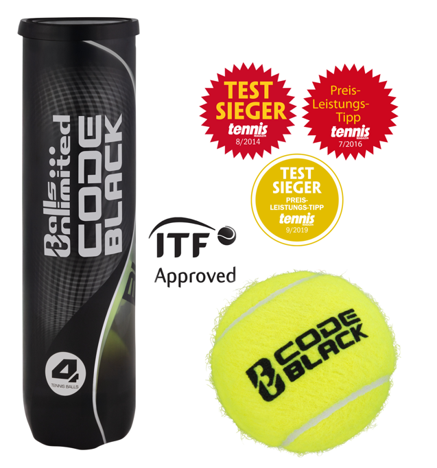Balls Unlimited Code Black 4er