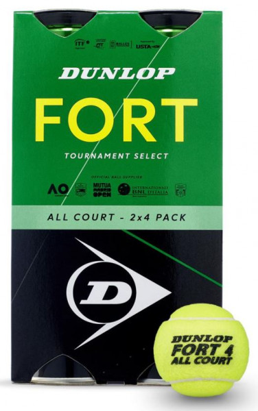 Dunlop Fort All Court TS 2x4er Dose gelb